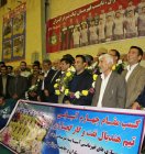 استقبال باشکوه از تیم هندبال نفت و گاز پس از درخشش در آسیا با حضور تاجگردون